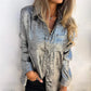 Camisa de Moda Casual y Elegante con Solapa para Mujer