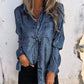 Camisa de Moda Casual y Elegante con Solapa para Mujer