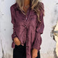 Camisa de Moda Casual y Elegante con Solapa para Mujer